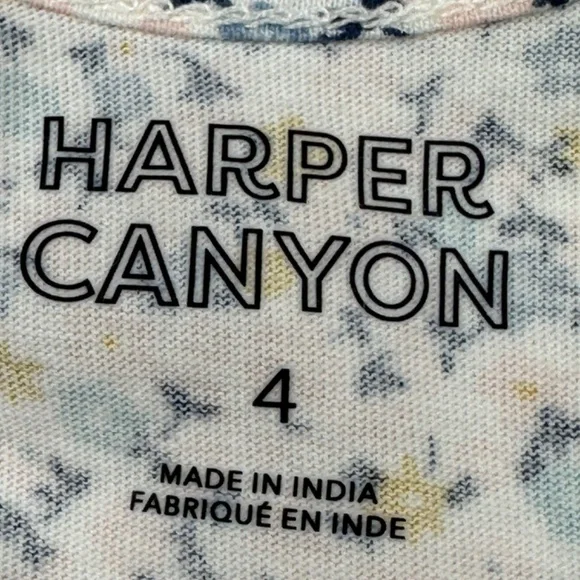 Harper Canyon Floral Dress Girls Size 4 - Picture 3 of 5